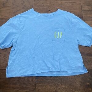GAP Blue Cropped T-Shirt